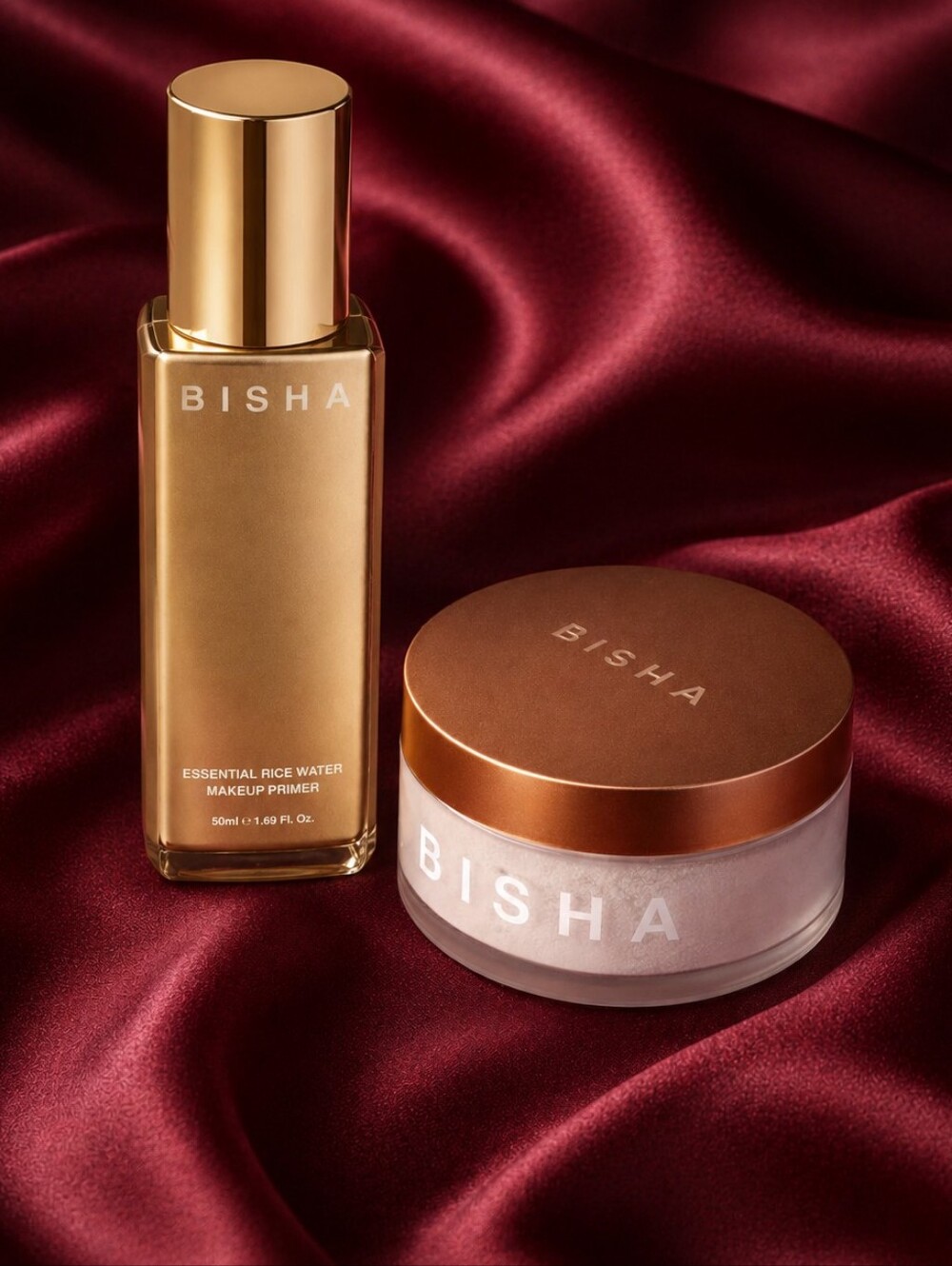 BISHA Essential Rice Water Makeup Primer & Translucent Setting Powder Duo NEW!